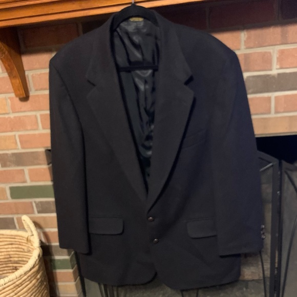 Other - 2 button Black 100% Camel Hair 44R Blazer sport coat